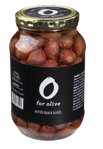 O for Olive Pitted Black Olives 1kg