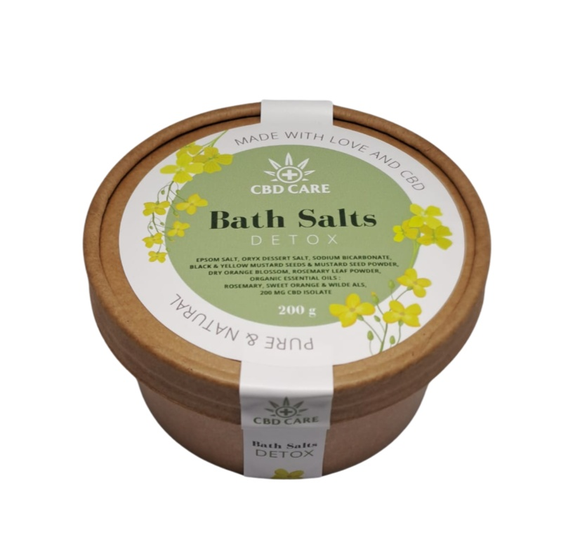 CBD Care Bath Salts Detox 200g